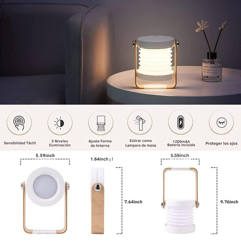 Lampara Plegable 3 en 1. 